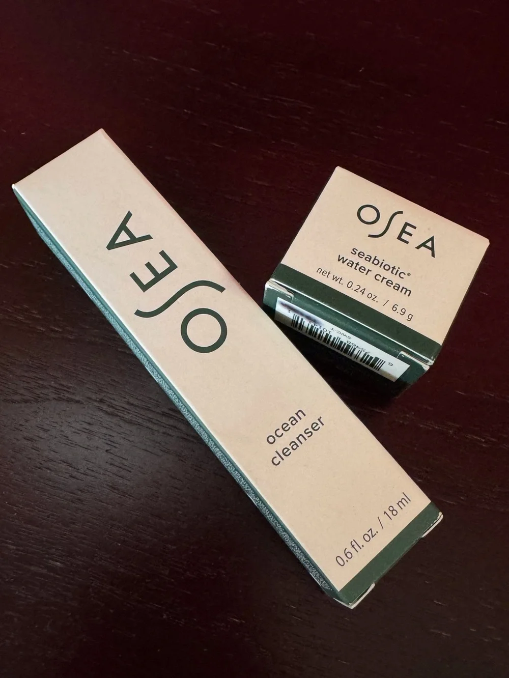 OSEA Ocean Cleanser & Seabiotic Water Cream (travel size)